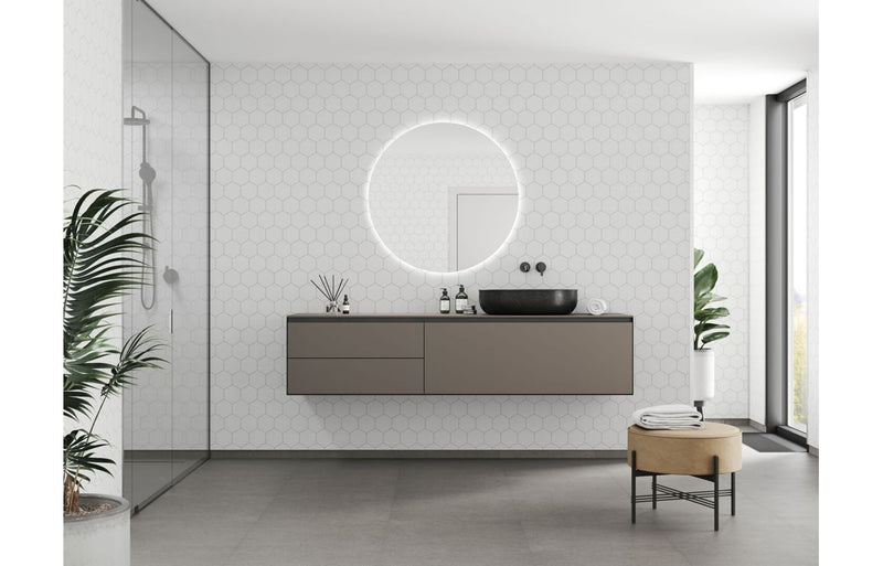 Fibo Urban - White Silk (Hexagonal)