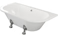 Fleetwood Freestanding Back To Wall 1700x800x600mm 2TH Bath w/Feet - White
