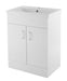 Floor Standing 2 Door Vanity Unit with Mid-Edge Basin 600mm