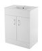 Floor Standing 2 Door Vanity Unit with Minimalist Basin 600mm