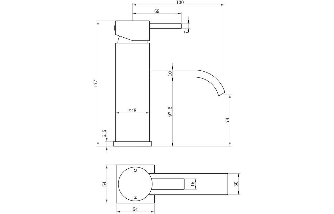 Forio Basin Mixer - Chrome