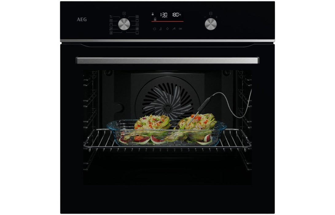 AEG GA5PB501AB Single Pyrolytic Oven w/Steam - Black