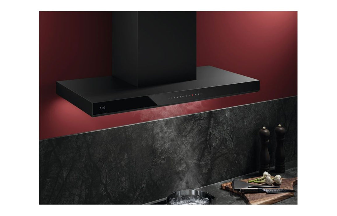 AEG GB87D91CB 90cm Box Chimney Hood - Black