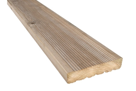Treated Timber Decking Board - 35mm x 148mm x 4.8m (Finished Size 32mm x 144mm x 4.8m)