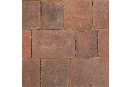 Block Paving - Woburn Rumbled Concrete - Brindle - 134x134x50mm