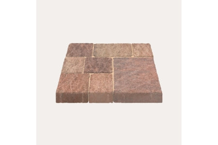 Brown Rumbled Square Rumbled Block Paving Original Traditional Block Paving 240x160x50mm ...
