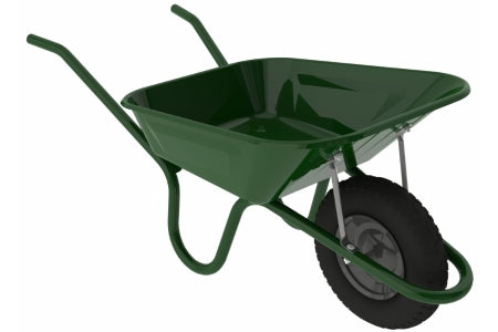 Haemmerlin Pre-Assembled Pneumatic Tyre Steel Wheelbarrow 90L