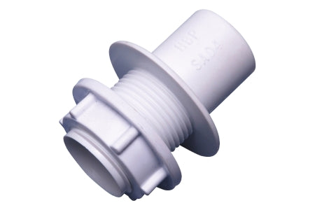 Wavin Osma Overflow solvent straight tank connector 21.5mm white