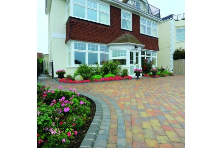 Woburn Rumbled Concrete Block Paving - Autumn - 134mm x 134mm x 50mm Pack of 504