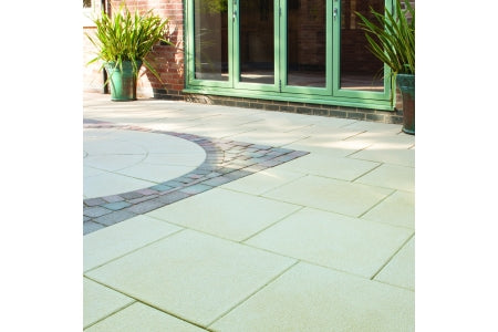 Textured Buff Paving Slab - 450 x 450 x 32mm