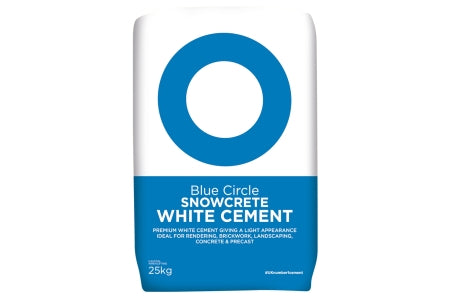Blue Circle Snowcrete White Cement 25kg