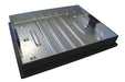 Clark-Drain Galvanised Steel 10 Tonne Manhole Cover and Frame Driveway Block Paviour Recessed Tray 450mm x 600mm