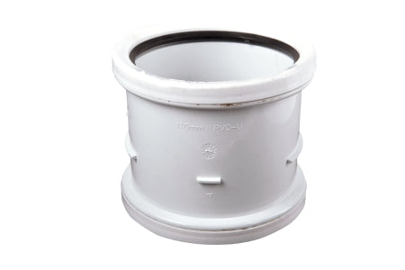 Wavin OsmaSoil D/S repair coupler 110mm white