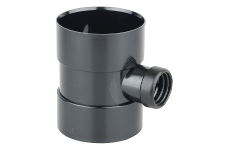 Wavin OsmaSoil D/SW bossed pipe (ring seal) 110mm black