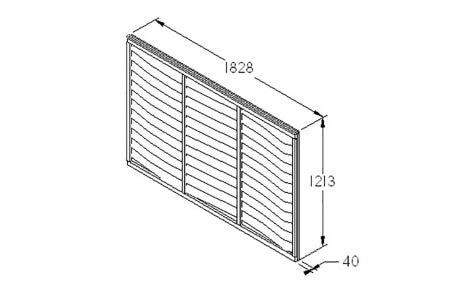 Fence Panel - Trade Lap Dip Treated - 6ft x 4ft (1.83m x 1.22m)