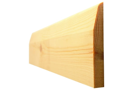Redwood Chamfered And Pencil Round Skirting 19 X 75MM Finished Size 14.5 X 69MM
