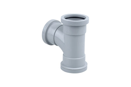 Osma Waste 87.5° push-fit tee grey 40mm