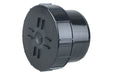 Wavin OsmaSoil plain ended access plug 110m black