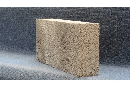 Solid Dense 7.3N Concrete Block Grey 100mm