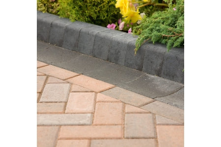 Kerb Pack - Keykerb Small Bullnosed - Charcoal -  125mm x 100mm x 127mm