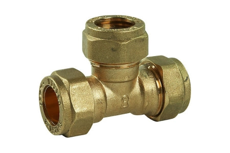 Compression Equal Tee 22mm