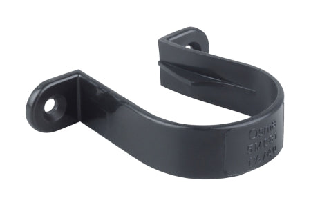Osma Waste Solvent Weld Pipe Bracket Black 40mm