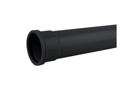 Wavin OsmaSoil S/S pipe 82mm black 3m