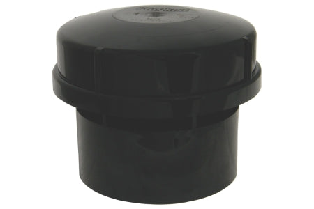 4TRADE AV110 Solvent Weld Air Admittance Valve Black