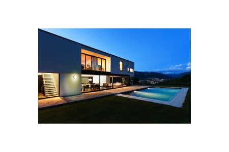 Luceco Mosi 12W LED Amenity Bulkhead Emergency - Black - IP65