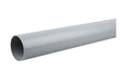 Wavin OsmaSoil plain ended pipe 110mm grey 3m