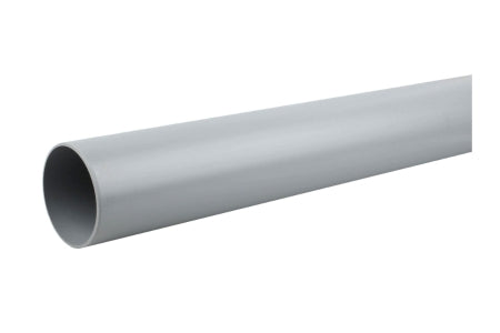 Wavin OsmaSoil plain ended pipe 110mm grey 3m