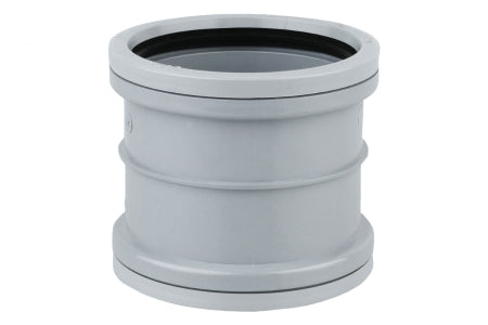 Wavin OsmaSoil D/S repair coupler 110mm grey