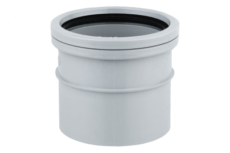 Wavin OsmaSoil S/SW single socket coupler 110mm grey