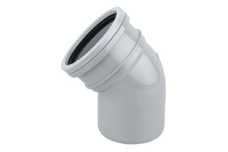Wavin OsmaSoil S/S bend 45° 110mm grey