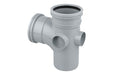 Wavin OsmaSoil S/S branch 90° 110mm grey