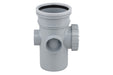 Wavin OsmaSoil S/S bossed access pipe 110mm grey