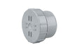 Wavin OsmaSoil plain ended access plug 110m grey