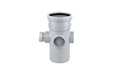 Wavin OsmaSoil S/S bossed pipe 110mm grey