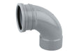 Wavin OsmaSoil S/SW bend 90° 110mm grey