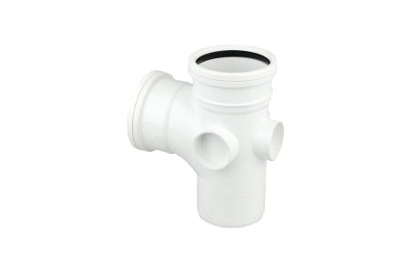Wavin OsmaSoil S/S branch 90° 110mm white