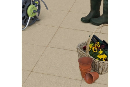 Textured Utility Paving Slab Natural 450x450x32mm Pack of 64