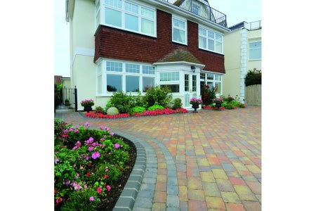 Woburn Rumbled Concrete Block Paving - Graphite - 200mm x 134mm x 50mm - Pack of 336