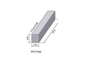 British Standard Bull Nosed Concrete Kerb - 125mm x 150mm x 915mm