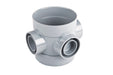 Wavin OsmaSoil D/SW short bossed pipe 110mm grey