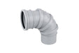 Wavin OsmaSoil S/S adjustable bend 90° 110mm grey