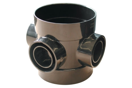 Wavin OsmaSoil D/SW short bossed pipe 110mm black