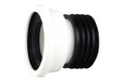 Wavin OsmaSoil easy-fit WC pan connector straight 4" white