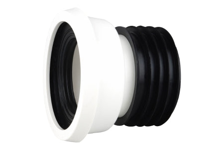 Wavin OsmaSoil easy-fit WC pan connector straight 4" white