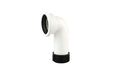 Wavin OsmaSoil easy-fit WC pan connector 90° 4" white