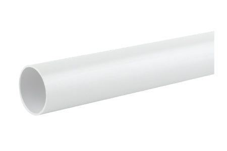 Osma Push-Fit Waste 4W073W 32mm Plain Ended Pipe White 3m